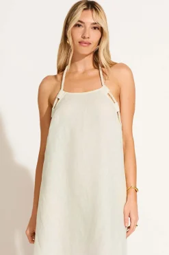 Avery Halter Dress - Oatmeal EcoLinen