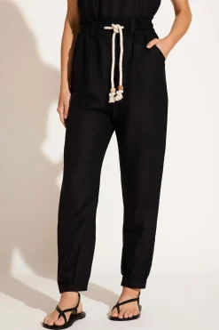 Avery Pant - Black EcoLinen
