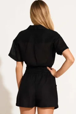 Avery Short - Black EcoLinen