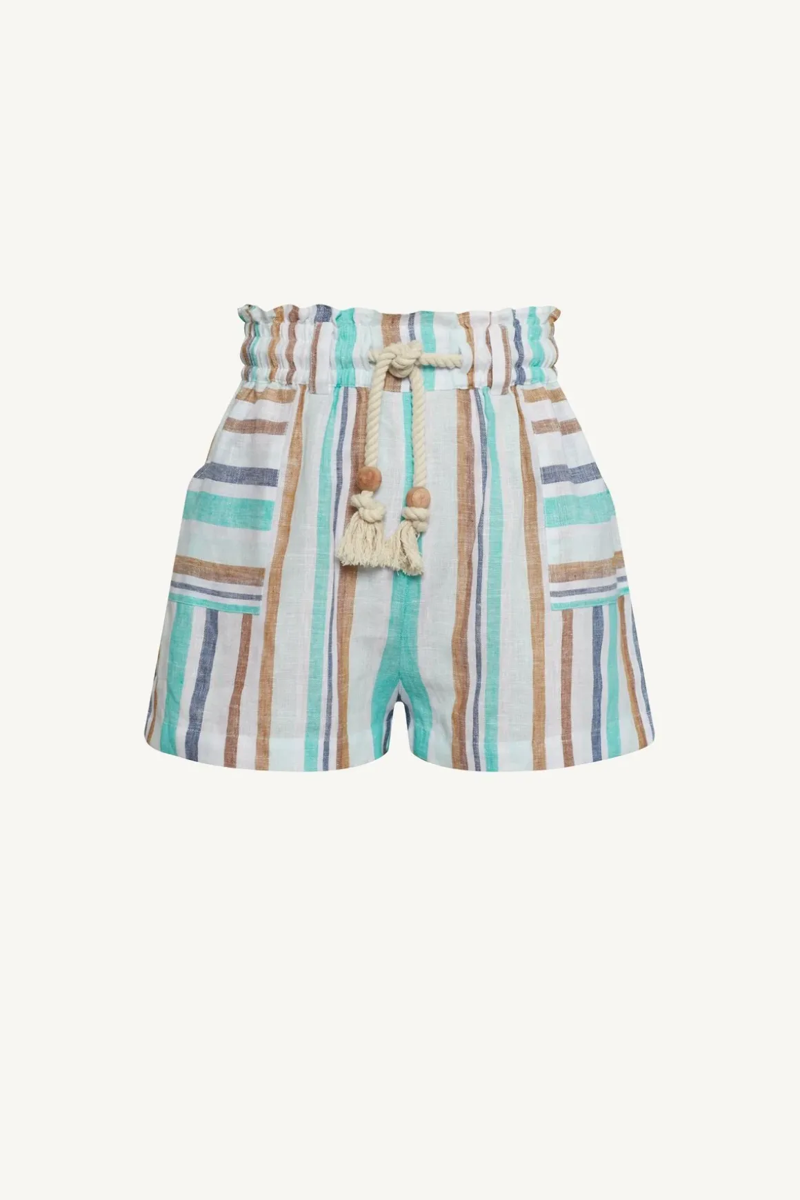 Avery Short - Tidal Stripe EcoLinen