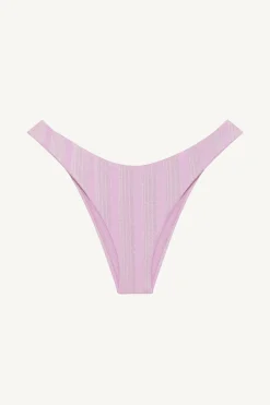 California High Leg Bottom - Orchid Shiny Stripe