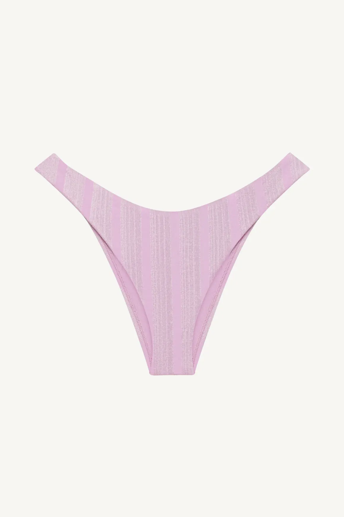 California High Leg Bottom - Orchid Shiny Stripe