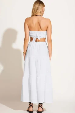 Canyon Skirt - White EcoLinen