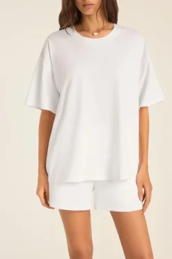Coast Oversized Boyfriend Tee - White Cotton Jersey