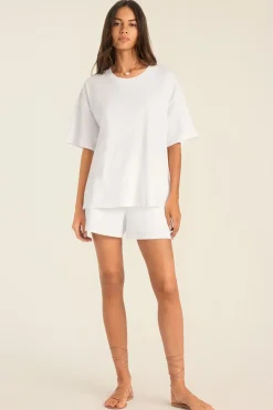 Coast Oversized Boyfriend Tee - White Cotton Jersey