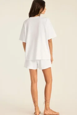 Coast Short - White Cotton Jersey