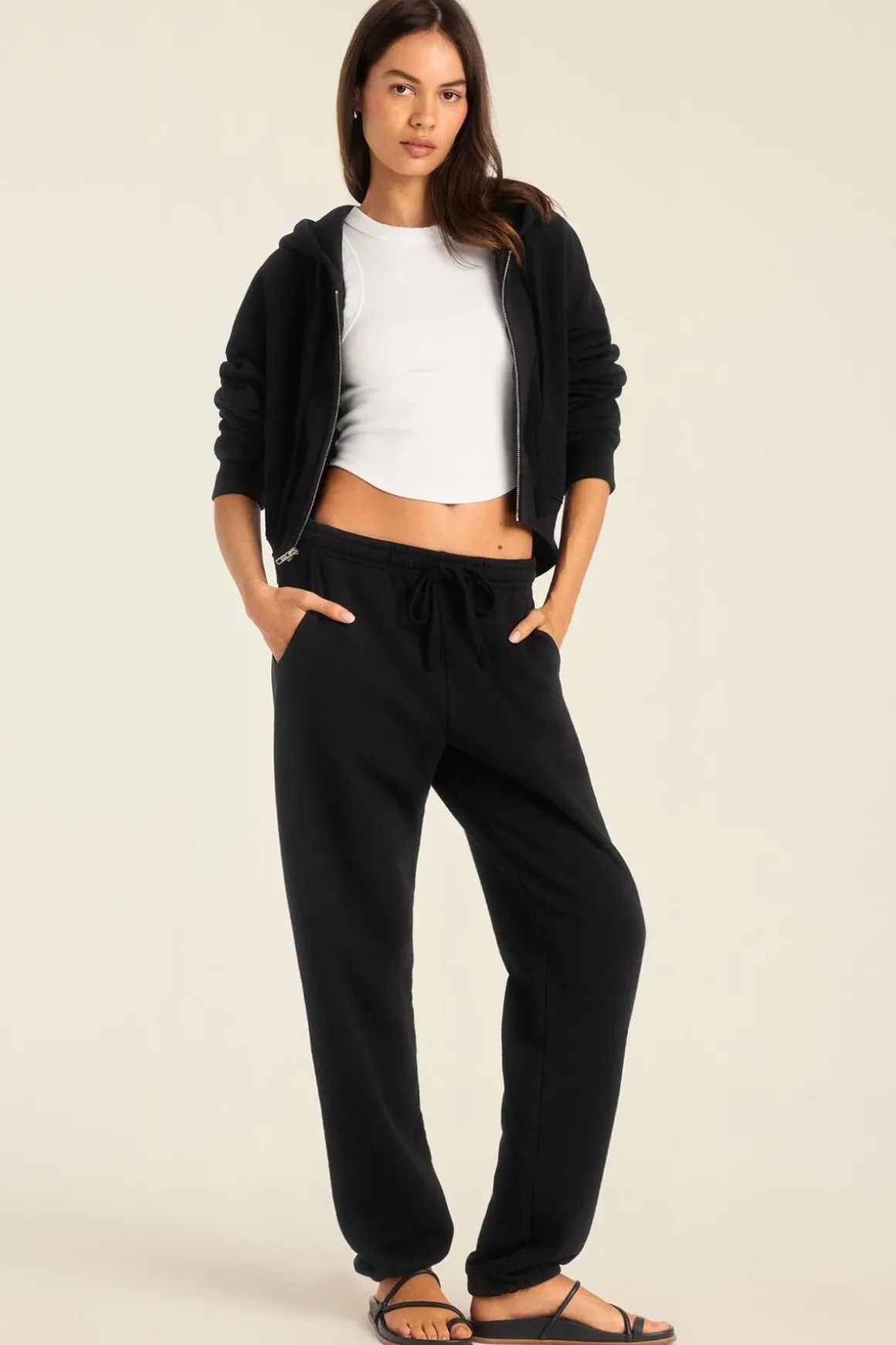 Dawn Classic Sweatpant - Black French Terry