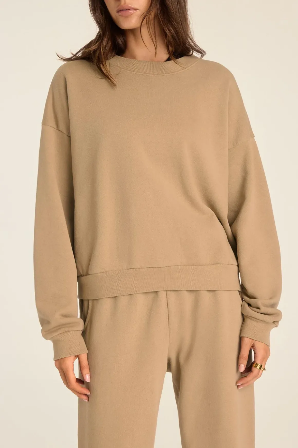 Dawn Classic Sweatpant - Latte French Terry