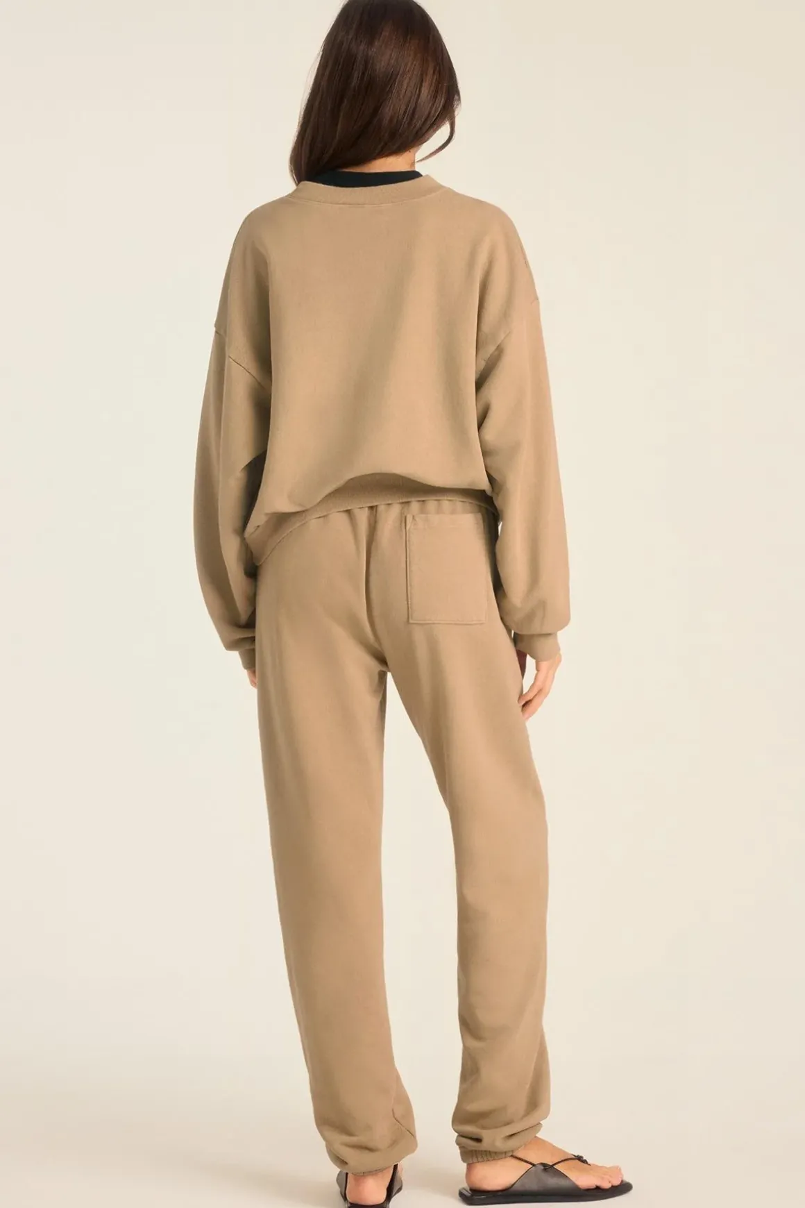 Dawn Classic Sweatpant - Latte French Terry