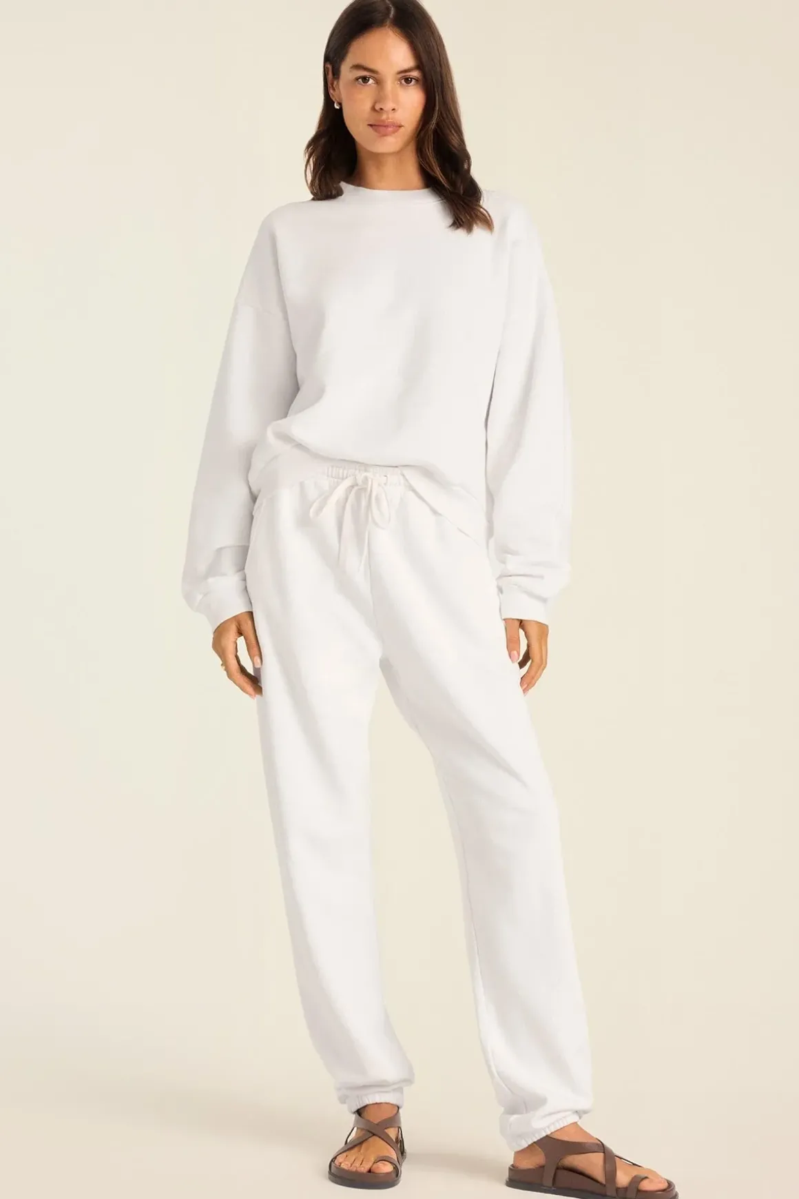 Dawn Classic Sweatpant - White French Terry