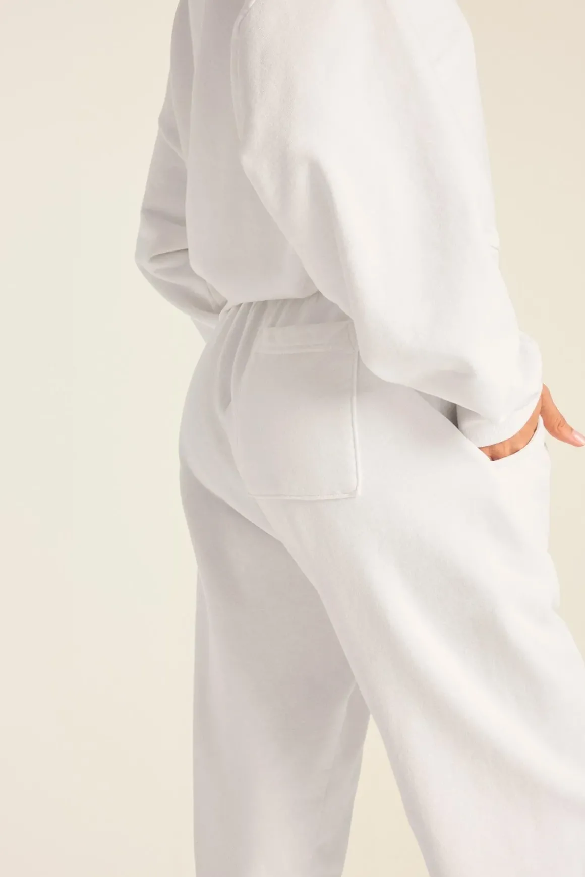 Dawn Classic Sweatpant - White French Terry