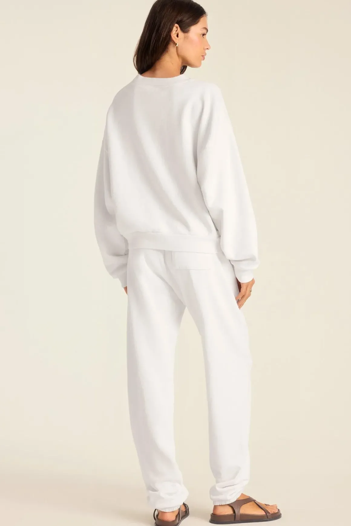 Dawn Classic Sweatpant - White French Terry