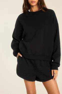 Dawn Crewneck - Black French Terry