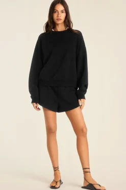 Dawn Crewneck - Black French Terry
