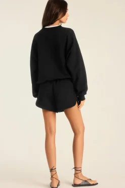 Dawn Crewneck - Black French Terry