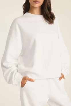 Dawn Crewneck - White French Terry