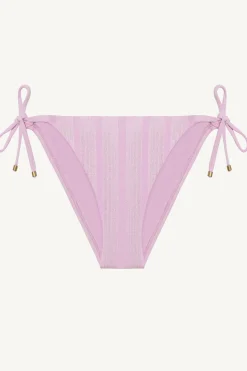 Elle Tie Side Bottom - Orchid Shiny Stripe