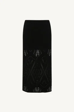 Harper Skirt - Black Calico Crochet