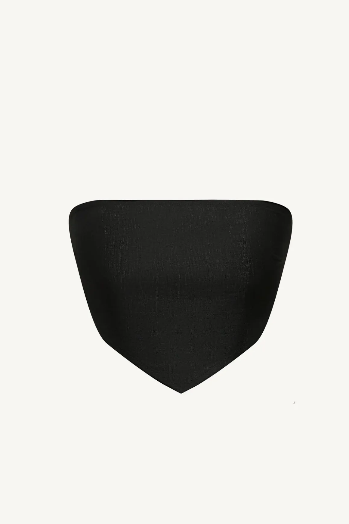 Joni Scarf Top - Black EcoLinen