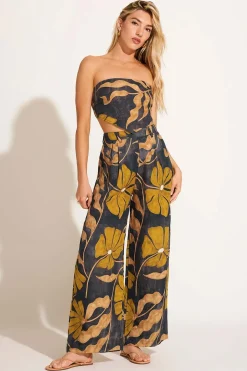 Joni Scarf Top - Kelp Flower EcoLinen