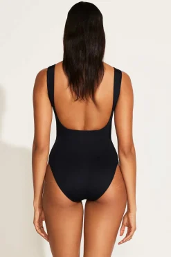 Mika One Piece Full Cut - Black EcoLux