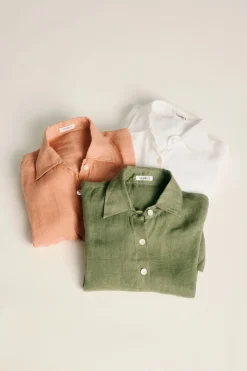 Playa Linen Boyfriend Shirt 3-Pack