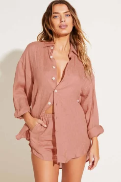 Playa Linen Boyfriend Shirt 3-Pack
