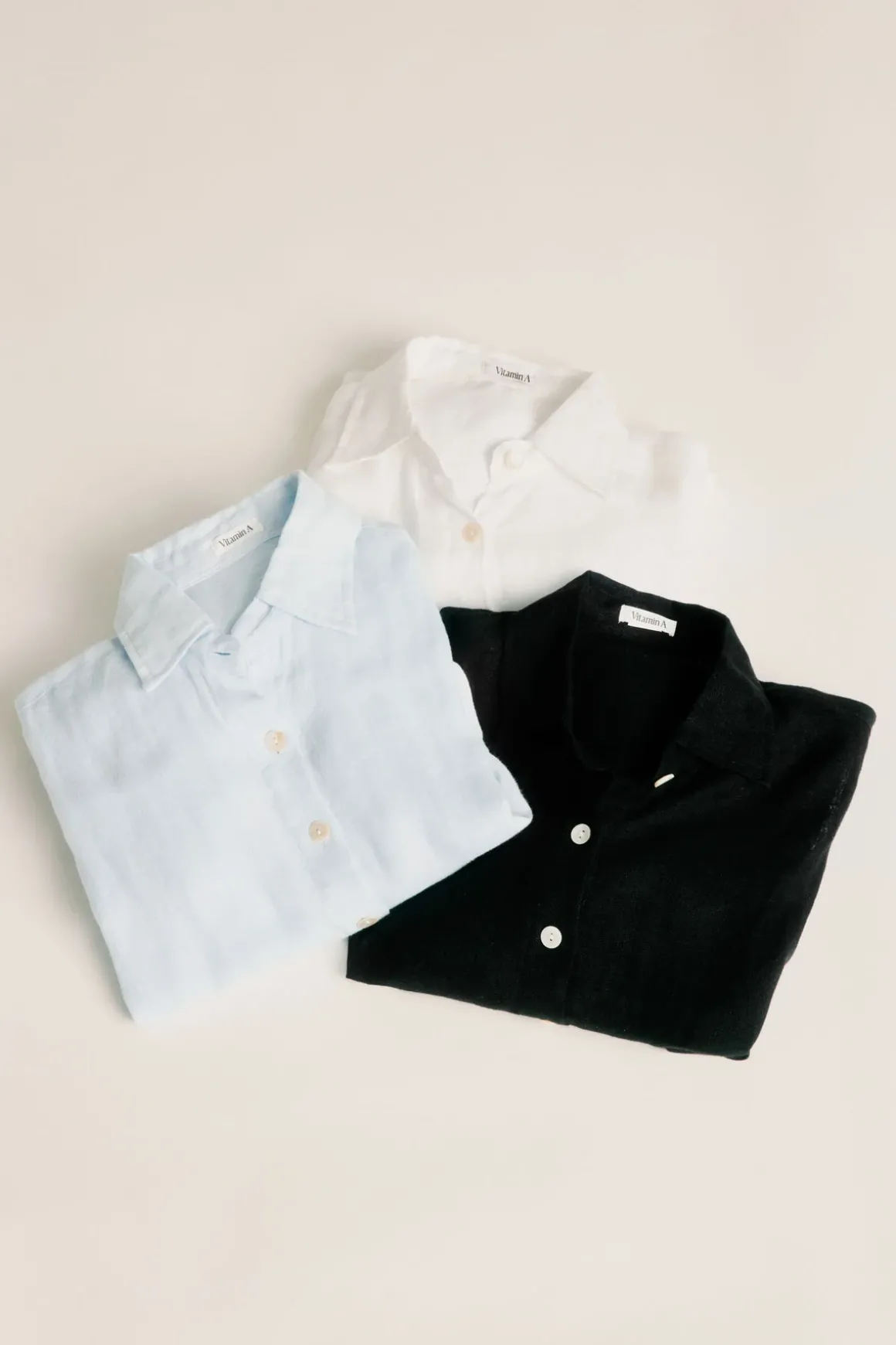 Playa Linen Boyfriend Shirt 3-Pack