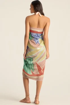 Samara Sarong - Retro Jungle Cotton Cupro