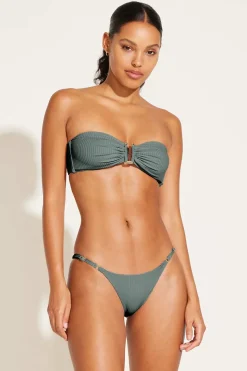 Vitamin A Astrid Bandeau Sea Green EcoRib