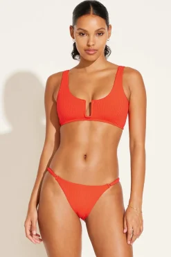 Vitamin A Astrid Bralette Hibiscus EcoRib