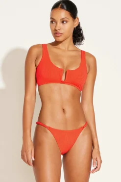 Vitamin A Astrid Bralette Hibiscus EcoRib
