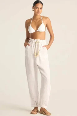 Vitamin A Avery Pant Boardwalk Stripe EcoLinen