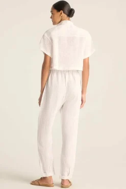 Vitamin A Avery Pant Boardwalk Stripe EcoLinen