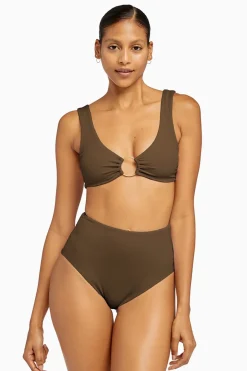 Vitamin A Barcelona High Waist Full Cut Bottom Tea Leaf EcoTex