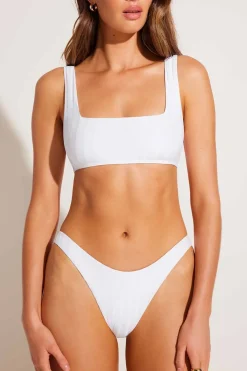 Vitamin A Cali High Leg Bottom White Superrib