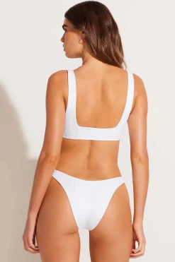 Vitamin A Cali High Leg Bottom White Superrib
