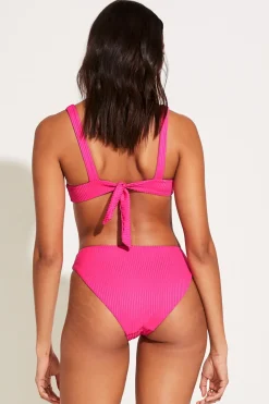Vitamin A Cali High Leg Classic Coverage Bottom Zinnia EcoRib BT