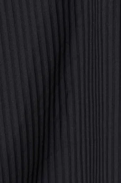 Vitamin A Cosmo One Shoulder One Piece Black EcoRib