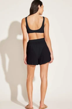 Vitamin A Costa Short Black Crinkle Organic Cotton