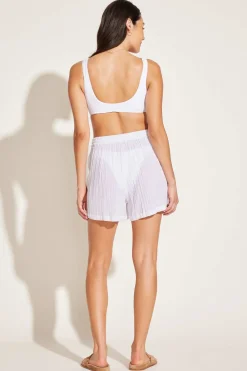 Vitamin A Costa Short White Crinkle Organic Cotton