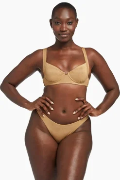 Vitamin A Demi Top Golden Glow Metallic