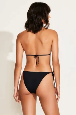 Vitamin A Elle Adjustable Tie Side Bottom Black EcoLux