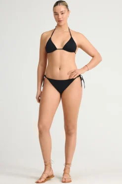 Vitamin A Elle Adjustable Tie Side Bottom Black EcoLux