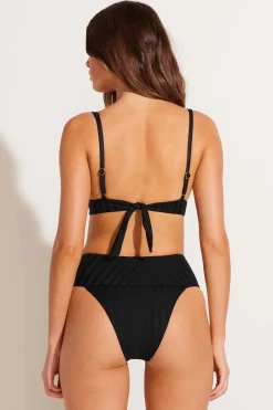 Vitamin A Emmi High Waist Bottom Black SuperRib