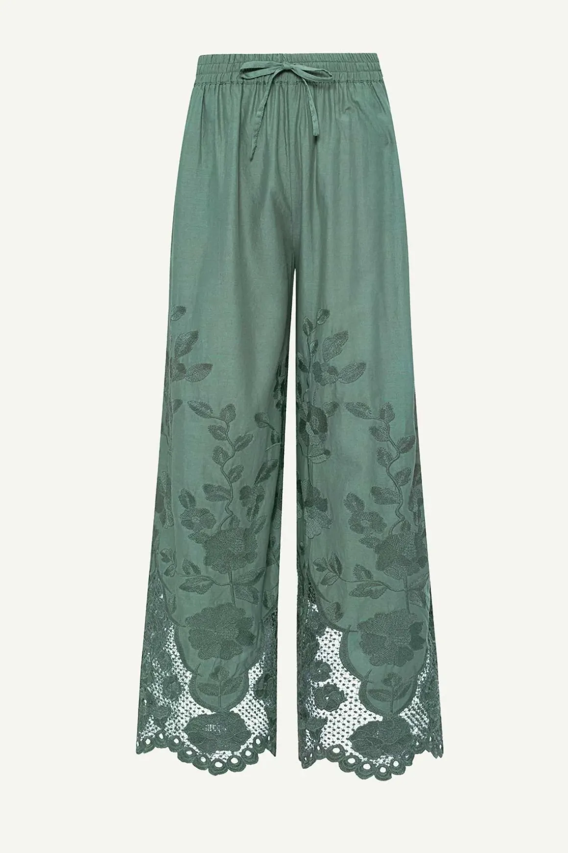Vitamin A Flora Pant Sea Green Beachside Broderie