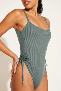Vitamin A Gemma One Piece Sea Green EcoRib