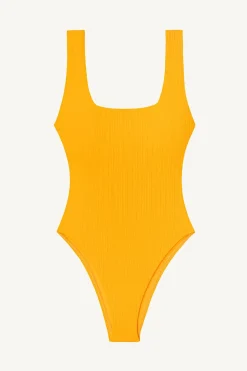 Vitamin A Harper One Piece Sunflower Pucker Rib