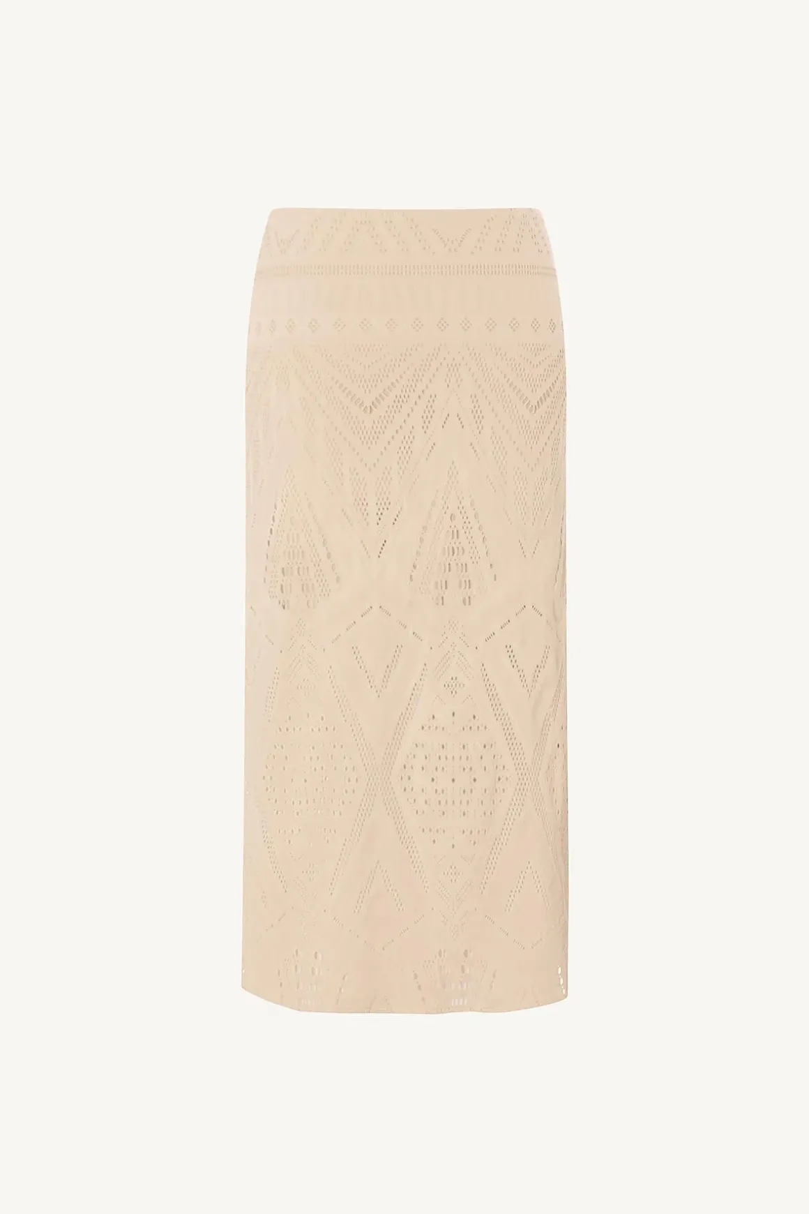 Vitamin A Harper Skirt Natural Calico Crochet
