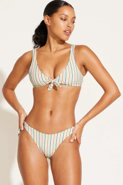 Vitamin A Lou Tie Side Bottom Retro Stripe Yarn Dye